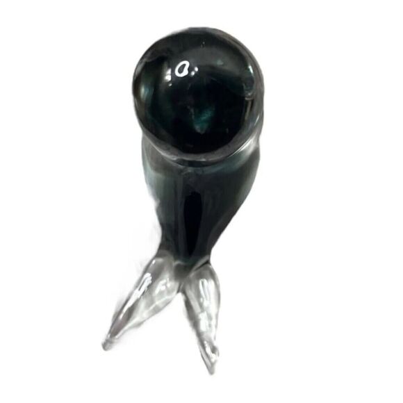 Seal W/Ball Heavy Hand Made Glass Heavy Duty Ocean Paperweight Gift Office Work - Picture 9 of 15